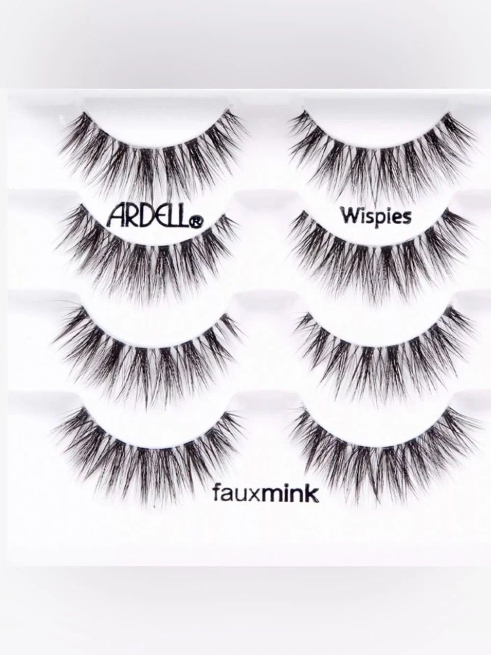 Ardell Faux Mink Wispies Multipack 4 Pair Lashes 67409 Bundle of 3 New Sealed